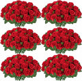 Bouquet of real looking artificial silk roses