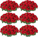 Bouquet of real looking artificial silk roses