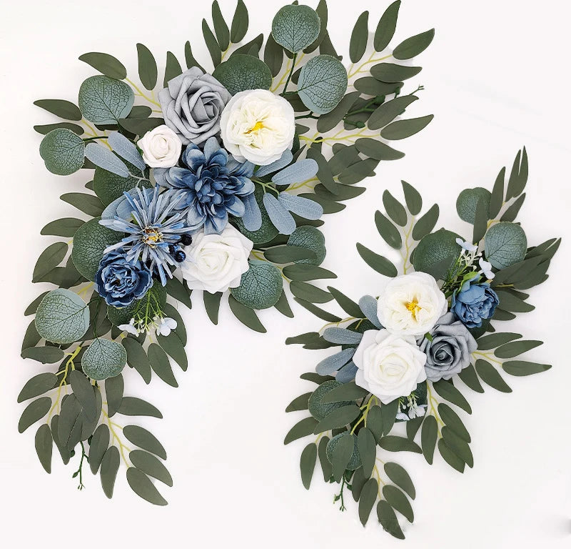 Yannew Artificial Flower Arch Kit for Wedding, Eucalyptus Garland.