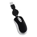 Portable Optical Mini Mouse Retractable USB Cable Ergonomic Office Mause Computer peripheral accessories For PC Laptop
