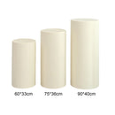 Cylindrical pedestal covers for dessert tables, pedestal covers