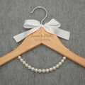 Wooden wedding hanger, personalized wedding dress hanger, hanger set,