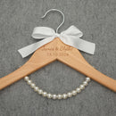 Wooden wedding hanger, personalized wedding dress hanger, hanger set,