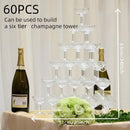 Acrylic champagne coupe glasses for engagement parties