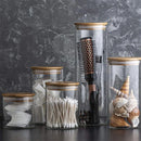 5pcs Glass Storage Jars with Airtight Lid Kitchen Storage Bottles Jars Sealed Container Food Pots for Grains,Sugar,Coffee,Tea