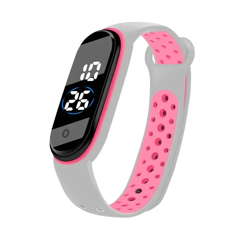 Fashion Sports Watch for Kids Children Waterproof Led Digital Watch Ultra-light Silicone Strap Teen Boys Girls WristWatch Unisex