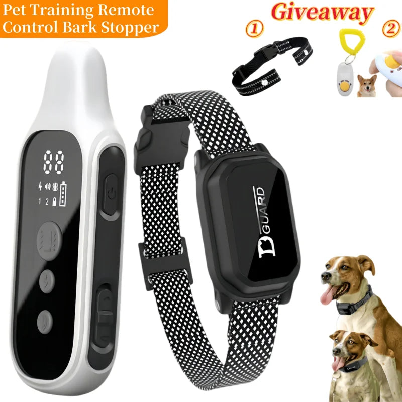 800m Digital Dog Training Collar Waterproof Rechargeable Remote Control Pet with LCD Display for All Size Shock Vibration Sound