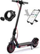 Electric Scooter with App Function, with Mobile Phone Holder and Anti-Theft Protection, Foldable E Scooter, 25-30 km - 8.5 Inch