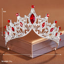 Itacazzo Bridal Headwear Noble Dazzling Silver-Colour Ladies' Crystal Crown Rhinestone Tiara Designed For Wedding Party