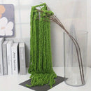 Elegant, white and green dried amaranth flowers