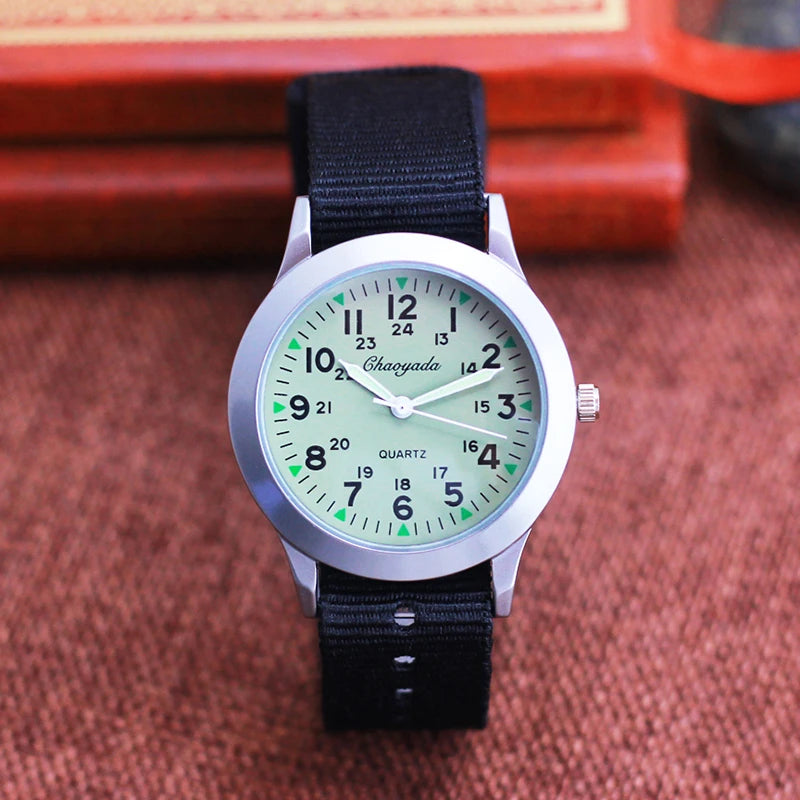 Famous brand chaoyada high quality fashion children boys girls students man canvas Breathable Sweat-proof 24hours watches. - 2025