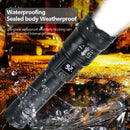 High Strong Power Led Flashlights 2000LM Tactical Torch with Display Light USB Charging Camping Fishing Emergency Zoom Lantern - BUY ABROAD NOW