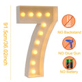 Giant LED Light Up Birthday Number Figure for 1st Birthday, Anniversary, Wedding,
