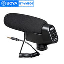 Cardioid Shotgun Condenser Microphone for Canon Sony Nikon DLSR Camera Youtube Streaming vlogging Video Shooting. - BOYA BY-VM600