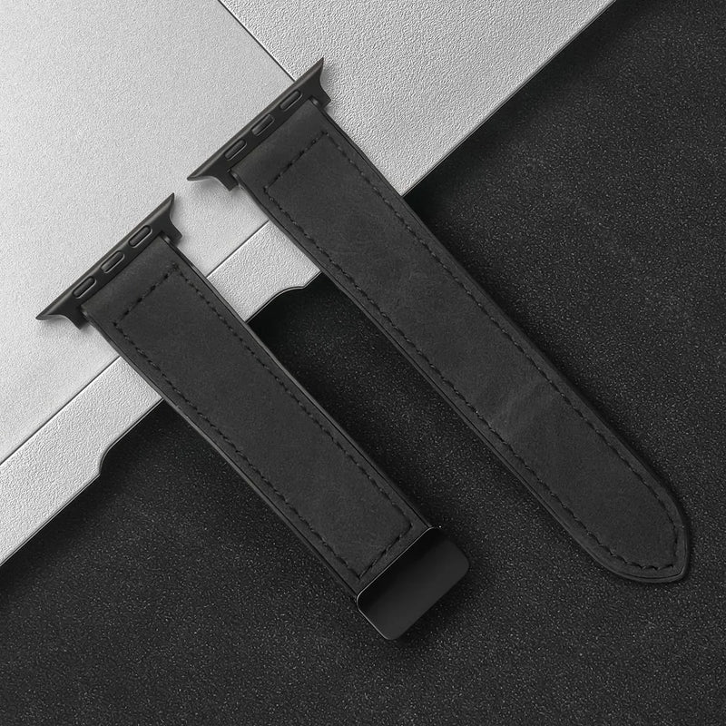 Silicone+Leather Strap For Apple Watch Band 49/44/42/45/38/40/41 Accessories Bracelet for iWatch Ultra Series 10 9 8 7 SE 6 5 4