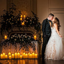 Battery-operated acrylic glass LED candles, flameless candles, flickering candles