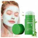 Green Tea Eggplant Solid Mask Deep Cleansing Oil Control Balance Antioxidan Shrink Pores Remove Blackheads Refreshing  Mud Mask