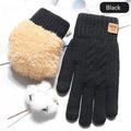 Winter Touch Screen Knitted Warm Glove Outdoor Anti Slip Cycling Driving Cold Proof Five Finger Glove Fashion Solid Glove Unisex