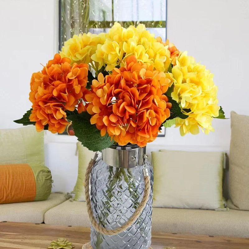 Silk Hydrangea Bouquet, Decorative Flowers, Bridal Accessories,