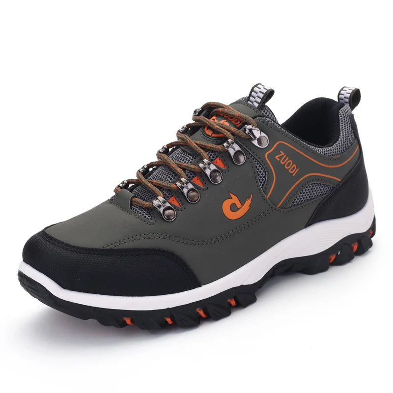 Men's Hiking Shoes Waterproof Leather Outdoor PU