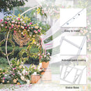 Large round metal wedding backdrop stand, garden arch,