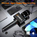 Comica Revo S 48kHz/24bit Wireless Interviewing Microphone for Smartphone Denoise Cardioid Polar Pattern Outdoor Microphone