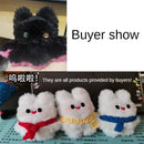 Plain Faux Fur Fabric Smooth Clothes Coats Dolls Sewing Thickened Imitation  Rabbit Plush Textile Soft Silky.