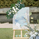 1PC Artificial Wedding Arch Flowers Boho Red Rose Eucalyptus Garland Drapes Home Decoration Wedding Decorations Welcome Sign