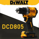 DEWALT Lithium Battery 20V Rechargeable Brushless Compact Electric Screwdriver Hand Drill Impact Drill DCD805