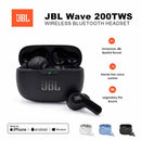 Wireless Earbuds True Headset JBL W200 TWS Bluetooth 5.0 Earphones Sports Headphones With Mic. - Original JBL Wave 200TWS