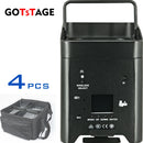 4PCS Wireless Remote Control LED 6x18W 6 in 1 RGBAW+UV Par Light Battery Movable for Disco KTV Bar Christmas Lights