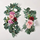 Yannew Artificial Flower Arch Kit for Wedding, Eucalyptus Garland.