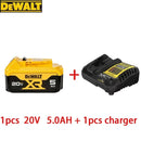 battery charger, fast charging, lithium battery, tool battery . - DEWALT original 20V, 5AH, DCB115, DCB118