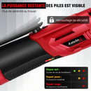 Cordless Electric Ratchet Wrench,90°. Angle Wrench 12V Power Ratchet Tool with 2 Batteries & Charger+7 Sockets. - DayPlus 200NM 3/8"