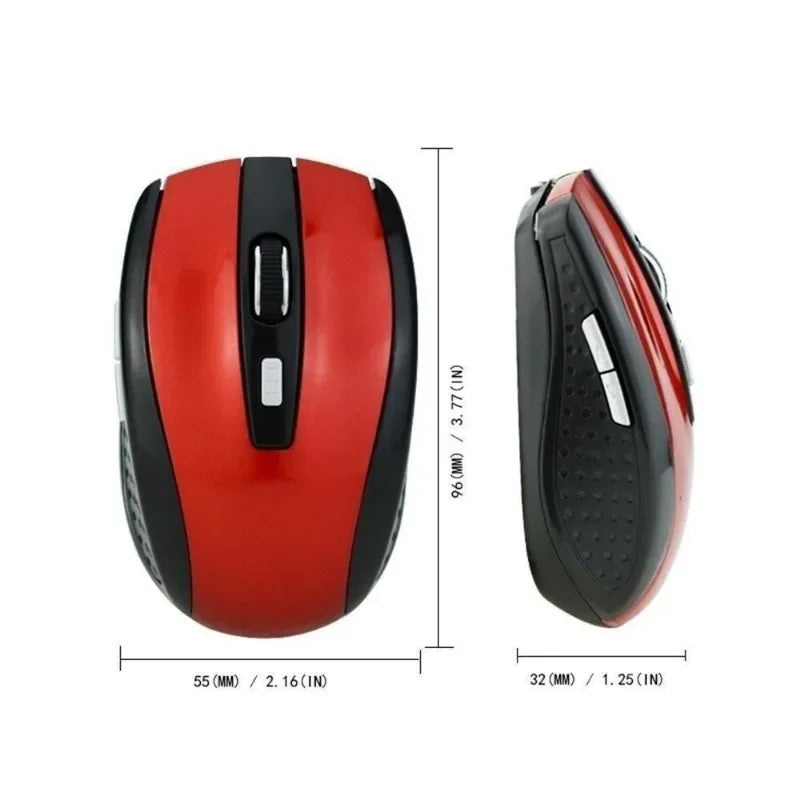 Portable 2.4G Wireless Mouse Optical 6 Buttons 1200DPI Mice For Computer PC Laptop Game Mouse