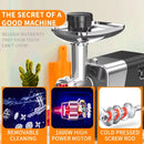 Houselin Meat Grinder, 1600W  Stainless Steel Meat Grinder Electric, Meat Grinder for Home Kitchen & Commercial Using