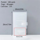 Frosted Photo Album 3/4/5inch Photo Card Train Ticket Card Collection Book Wholesale Transparent Photo Card Storage Album