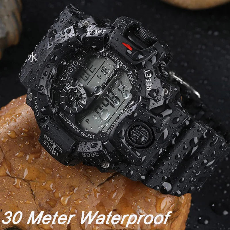 Men's Sports Electronic Wristwatch.