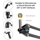 Microphone Arm Boom,Adjustable Suspension Boom with Heavy Duty Clamp,Scissor Mic Stand for Recording,Gaming,K688 K658-CS1. - FIFINE