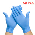 100PCS Disposable Nitrile Gloves Latex for Work Dish Washing Kitchen Garden Household Cleaning Hair Salon Powder Free Gloves - BUY ABROAD NOW