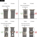 URVOI Band for Apple Watch Ultra 3 2 Series 11 10 9 8 SE stainless steel mesh strap for iWatch secure parachute buckle 46 49mm