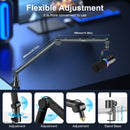 Microphone Boom Arm, Stand With Professional, Desktop, PC, Mobile, Game, Live Recording, Adjustable Cantilever Heavy Duty LM01. - SEMNLAN