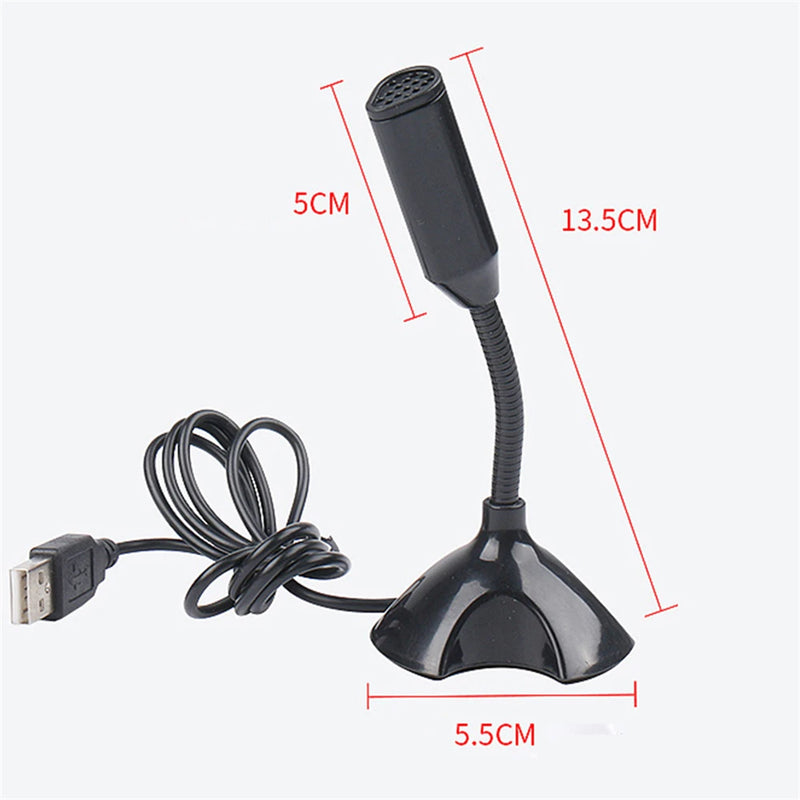 USB Microphone Computer Microphone KTV Voice Laptop Black White