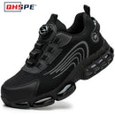 Rotating Button New Safety Shoes Men Anti-smash Anti-puncture Work Shoes