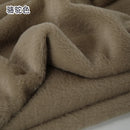 Plain Faux Fur Fabric Smooth Clothes Coats Dolls Sewing Thickened Imitation  Rabbit Plush Textile Soft Silky.
