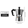 Aluminum Moka Pot Classic Stovetop Espresso Coffee Maker Coffee Kettle Tea Pot For Office Home Outdoor Camping Tableware