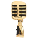 Professional Wired Vintage Classic Microphone Dynamic Vocal Mic Microphone for Live Performance Karaoke(Gold)