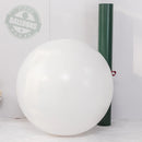 5, 10, 12, 18 and 36 inch (H) thick matte pure white latex round giant balloon, helium filled,