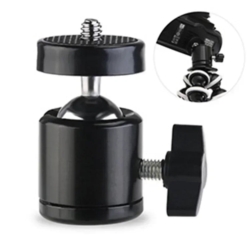 Camera Ball Head 360 Degree Swivel Tripod Ballhead Phone Stand Monopod Mount Adapter For DSLR Cameras Tripod Mount Adapter