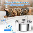 Stainless Steel Cat Water Fountain Automatic Cat Drinker Drinking Fountain For Cats Dogs Pet Water Dispenser Accessories
